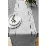 Viva Home 40X140Cm Masa Örtüsü Leke Tutmaz Premium Tay Tüyü Dokuma Kumaş Runner Prizma Rnr377