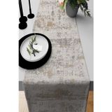 Viva Home 40X140Cm Premium Tay Tüyü Dokuma Leke Tutmaz Kumaş Masa Örtüsü Runner Vintage Sade Rnr128