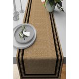 Viva Home 40x140cm Runner Masa Örtüsü Premium Tay Tüyü Dokuma Leke Tutmayan Kumaş Hasır Görünümlü Rnr190
