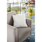 Viva Home 43X43Cm Beyaz Tay Tüyü Döşemelik Premium Kumaş Dekoratif Çift Taraflı Kırlent Yastık Kılıfı Krl026