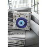 Viva Home 43X43Cm Çift Taraflı Kırlent Yastık Kılıfı Premium Tay Tüyü Dokuma Fas Desen Kumaş Krl277