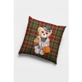 Viva Home 43X43Cm Dokuma Premium Tay Tüyü Kumaş Çift Taraflı Mrs. Teddy Bear Kırlent Yastık Kılıfı Krl921