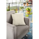 Viva Home 43X43Cm Krem Premium Kumaş Tay Tüyü Döşemelik Dekoratif Çift Taraflı Kırlent Yastık Kılıfı Krl002