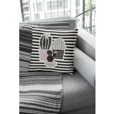Viva Home 43X43Cm Premium Tay Tüyü Çift Taraflı Kırlent Yastık Kılıfı Dokuma Leke Tutmaz Kumaş Kaktüs Krl133