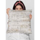 Viva Home 43X43Cm Premium Tay Tüyü Çift Taraflı Kırlent Yastık Kılıfı Dokuma Vintage Kumaş Krl128