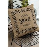 Viva Home 43X43Cm Premium Tay Tüyü Dokuma Kumaş Çift Taraflı Hasır Görünümlü Kırlent Yastık Kılıfı Krl184