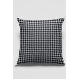 Viva Home 43X43Cm Premium Tay Tüyü Dokuma Kumaş Çift Taraflı Kaz Ayağı Kırlent Yastık Kılıfı Krl120