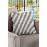 Viva Home 43X43Cm Premium Tay Tüyü Dokuma Kumaş Çift Taraflı Kırlent Yastık Kılıfı Çizgili Krl043