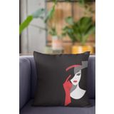 Viva Home 43X43Cm Premium Tay Tüyü Dokuma Kumaş Çift Taraflı Modern Kırlent Yastık Kılıfı Krl443