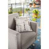 Viva Home 43X43Cm Premium Tay Tüyü Dokuma Kumaş Çift Taraflı Vintage Kırlent Yastık Kılıfı Krl406