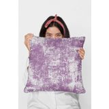 Viva Home 43X43Cm Premium Tay Tüyü Dokuma Kumaş Vintage Çift Taraflı Kırlent Yastık Kılıfı Krl114