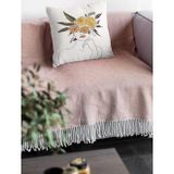 Viva Home 43X43Cm Premium Tay Tüyü Leke Tutmaz Kumaş Soyut Çift Taraflı Kırlent Yastık Kılıfı Krl341