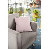 Viva Home 43X43Cm Pudra Premium Kumaş Tay Tüyü Döşemelik Dekoratif Çift Taraflı Kırlent Yastık Kılıfı Krl006