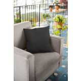 Viva Home 43X43Cm Siyah Dekoratif Çift Taraflı Tay Tüyü Döşemelik Premium Kumaş Kırlent Yastık Kılıfı Krl004