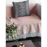 Viva Home 43x43cm Tay Tüyü Premium Leke Tutmayan Kumaş Çift Taraflı Moroccan Kırlent Yastık Kılıfı Krl193