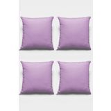Viva Home 4'Lü 43X43Cm Lila Tay Tüyü Döşemelik Premium Kumaş Dekoratif Çift Taraflı Kırlent Kılıfı Krl013