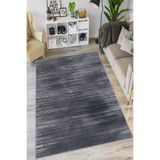 Viva Home Antrasit Makinede Yıkanabilir Kaymaz Taban Leke Tutmayan Sade Mutfak Halısı Ar1429, Antrasit, 60 X 100