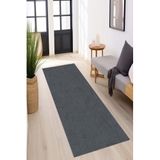 Viva Home Antrasit Özel Ölçü Kesme Rulo Yolluk Kaymaz Taban Hol Antre Mutfak Halısı Ar1487, Antrasit, 120 X 150