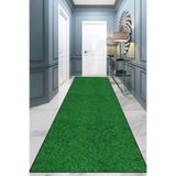 Viva Home Balkon Halısı Çim Halı Kaymaz Tabanlı 3D Çim Görünümlü Kesme Rulo Yolluk Ar1351, Yeşil, 200 X 510