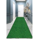 Viva Home Balkon Halısı Çim Halı Kaymaz Tabanlı 3D Çim Görünümlü Kesme Rulo Yolluk Ar1351, Yeşil, 60 X 100