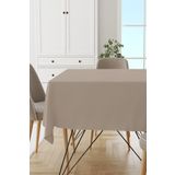 Viva Home Bej Sade Masa Örtüsü Tay Tüyü Kadife Leke Tutmaz Yıkanabilir Dokuma Kumaş Düz Tek Renk Mso027, Bej, 140 X 260