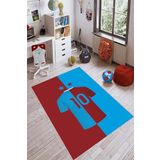 Viva Home Bordo Mavi 61 Taraftar Halısı Yolluk Vh049, Bordo, 80 X 180
