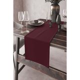 Viva Home Bordo Runner 40X140Cm Premium Süet Dokuma Kumaş Leke Tutmaz Masa Örtüsü Rnr007