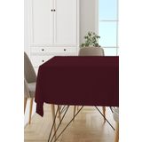 Viva Home Bordo Sade Masa Örtüsü Tay Tüyü Kadife Leke Tutmaz Yıkanabilir Dokuma Kumaş Düz Mso007, Bordo, 140 X 200