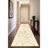 Viva Home Gold Özel Ölçü Kesme Rulo Yolluk Kaymaz Taban Hol Antre Mutfak Halısı Ar1490, Gold, 100 X 330