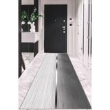 Viva Home Gri Kesme Özel Ölçü Rulo Yolluk Kaymaz Taban Mutfak Hol Antre Halısı Ar1408, Gri, 100 X 410