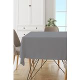 Viva Home Gri Sade Masa Örtüsü Tay Tüyü Kadife Leke Tutmaz Yıkanabilir Dokuma Kumaş Düz Tek Renk Mso010, Gri, 140 X 100
