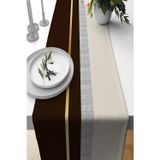 Viva Home Kahverengi Tay Tüyü Dokuma Premium Leke Tutmayan Kumaş Masa Örtüsü Runner 40x140cm Rnr483
