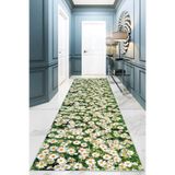Viva Home Kaymaz Jel Taban Yolluk Koridor Papatya Ar252, Yeşil, 100 X 210