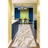 Viva Home Kaymaz Taban Kesme Yolluk Gold Mermer Ar319, Bej, 80 X 510