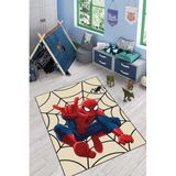 Viva Home Kaymaz Taban Makinede Yıkanabilir Örümcek Adam Çocuk Halısı Ar1141, Kırmızı, 120 X 180