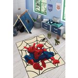 Viva Home Kaymaz Taban Makinede Yıkanabilir Örümcek Adam Çocuk Halısı Ar1141, Kırmızı, 160 X 230