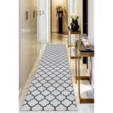 Viva Home Kaymaz Tabanlı Kesme Rulo Yolluk Fas Desen Ar301, Gri, 100 X 590