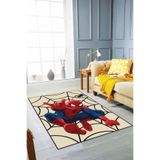 Viva Home Kaymaz Tabanlı Makinede Yıkanabilir Örümcek Adam Çocuk Halısı Ar1141, Kırmızı, 80 X 150