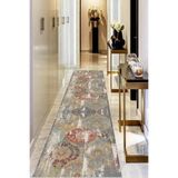 Viva Home Kaymaz Tabanlı Makinede Yıkanır Vintage Kesme Yolluk Ar650, Bej, 80 X 400
