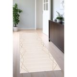 Viva Home Kemik Kenarlı Kesme Rulo Yolluk Kaymaz Taban Hol Antre Mutfak Halısı Ar1496, Kemik, 100 X 280