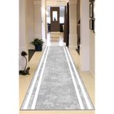 Viva Home Kenarlı Kesme Özel Ölçü Rulo Yolluk Kaymaz Taban Mutfak Hol Antre Halısı Vh008, Gri, 80 X 110