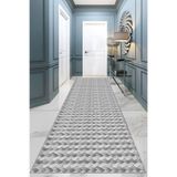 Viva Home Kesme Özel Ölçülü Rulo Yolluk Kaymaz Taban Mutfak Hol Antre Halısı Ar1188, Gri, 80 X 190