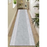 Viva Home Kesme Rulo Yolluk Özel Ölçü Yıkanabilir Kaymaz Tabanlı Leke Tutmaz Mutfak Salon Halısı Ar1094, Gri, 100 X 580