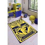 Viva Home Lacivert Makinede Yıkanabilen Kaymaz Taban Taraftar Halısı Ar189, Lacivert, 80 X 150