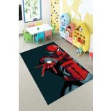 Viva Home Makinede Yıkanabilen Kaymaz Taban Örümcek Adam Çocuk Halısı Ar1179, Gri, 100 X 160