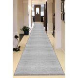 Viva Home Makinede Yıkanabilir Kaymaz Taban Sade Kesme Rulo Yolluk Ar580, Gri, 80 X 560