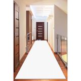 Viva Home Makinede Yıkanan Kaymaz Tabanlı Sade Kesme Rulo Yolluk Ar584, Ekru, 40 X 60