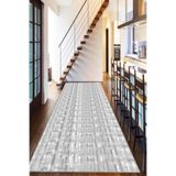 Viva Home Modern Kesme Özel Ölçü Rulo Yolluk Kaymaz Taban Mutfak Hol Antre Halısı Ar1212, Gri, 100 X 330