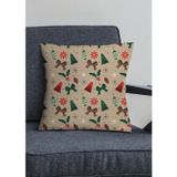Viva Home Noel Dekoratif Gizli Fermuar Çift Taraflı Yılbaşı Kırlent Yastık Kılıfı 43X43Cm Krl1038