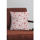 Viva Home Noel Dekoratif Gizli Fermuar Çift Taraflı Yılbaşı Kırlent Yastık Kılıfı 43X43Cm Krl1050